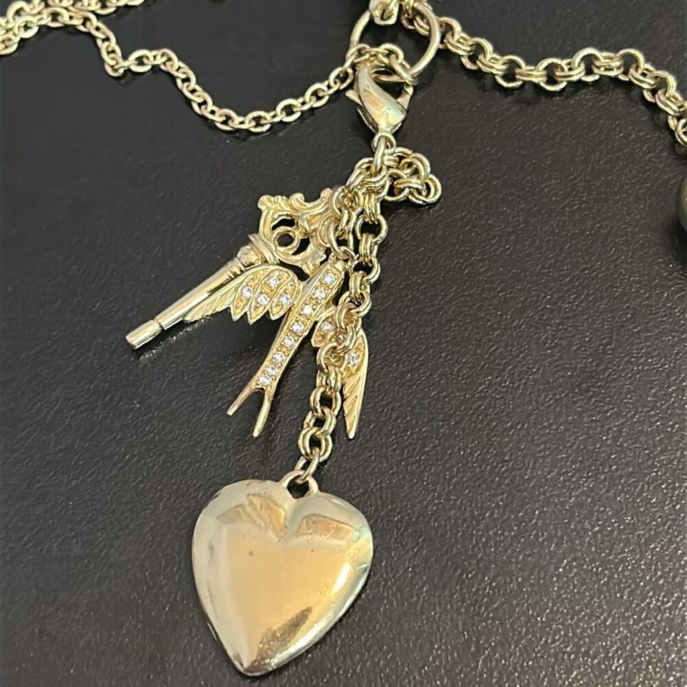 Stella & Dot Vintage Wonderland Necklace #187 Charms gold tone - Picture 2 of 7